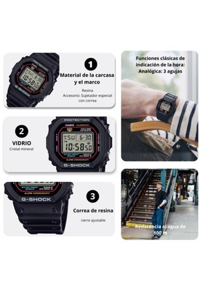 Reloj Deportivo Casio DW-5600RL-1DR Diseño Clasico
