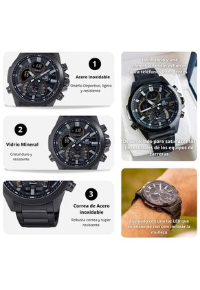 Reloj Casio Edifice ECB-30DC-1A Diseño Deportivo