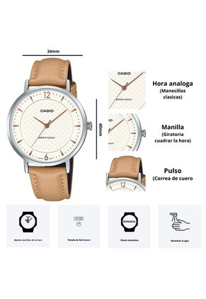 Reloj Casio Modelo LTP-VT04L-7A1 Diseño Casual
