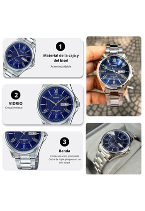 Reloj Casio Modelo MTP-1384D-2A Diseño Elegante