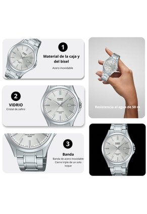 Reloj Casio MTS-115D-7AV Diseño Elegante