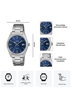 Reloj Casio UTP-13012PD-2A1 Diseño Elegante
