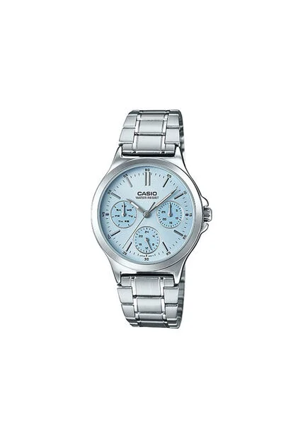 Reloj Para Mujer Casio Fashion Ltp Ltp_V300D_2A Plateado