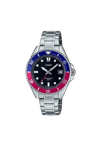 Reloj Casio Modelo Mdv-10d-1a3vdf Plateado Hombre Casio