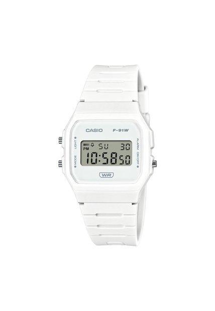 Reloj Casio Modelo F-91WB-7ADF Blanco Unisex