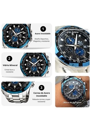 Reloj Casio Edifice EF-539D-1A2 Diseño Deportivo