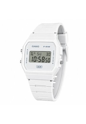 Reloj Casio Modelo F-91WB-7ADF Blanco Unisex