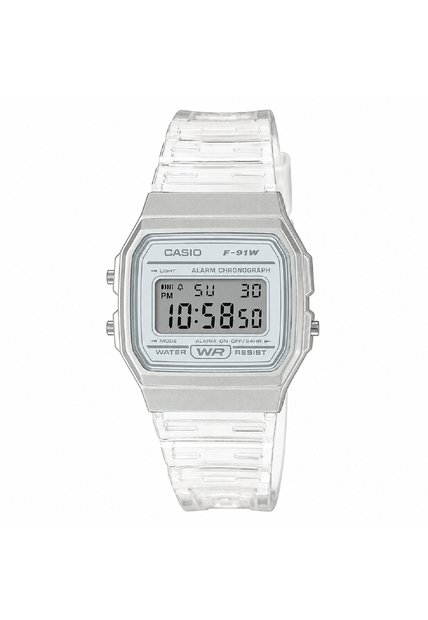 Reloj Casio Modelo F-91WS-7A2DF Blanco Mujer
