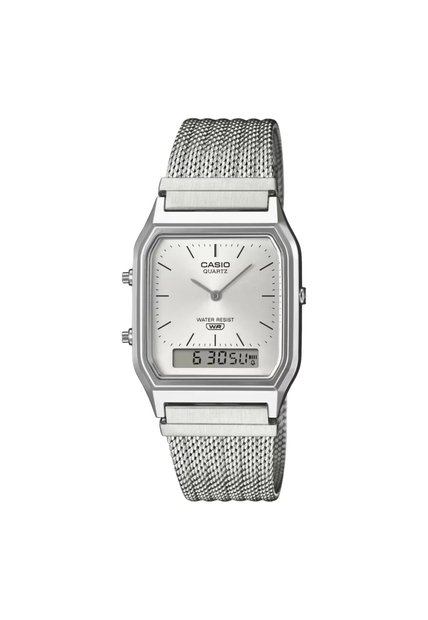 Reloj Casio Modelo AQ-230EM-7ADF Plateado Hombre