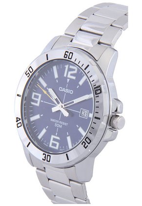 Reloj Plateado-Azul CASIO