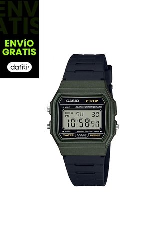 Reloj Para Hombre Casio F_91Wm_3A Negro Casio