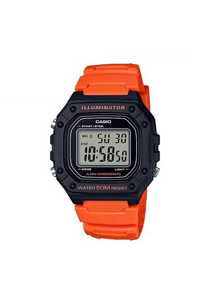 Reloj Para Unisex Casio W-218H-4B2V Naranja
