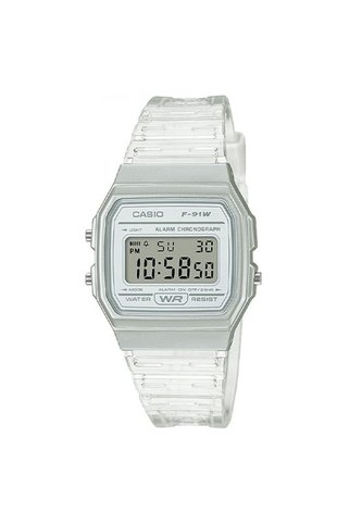 Reloj Para Mujer Casio - F91Ws-7Df Transparente Casio