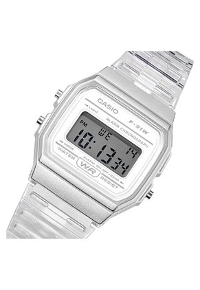 Reloj Para Mujer Casio - F91Ws-7Df Transparente
