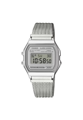 Reloj Casio Modelo A158WEM-7DF Plateado Unisex Casio