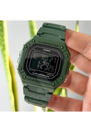 Reloj Casio Modelo W-218H-3BVDF Verde Hombre