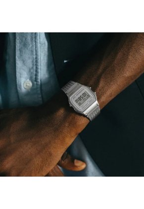 Reloj Casio Modelo A158WEM-7DF Plateado Unisex