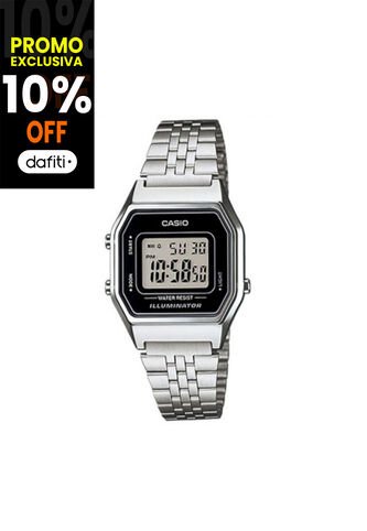 Reloj Para Mujer Casio La680Wa_1 Plateado Casio