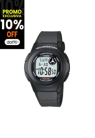 Reloj Para Hombre Casio F_200W_1A Negro Casio