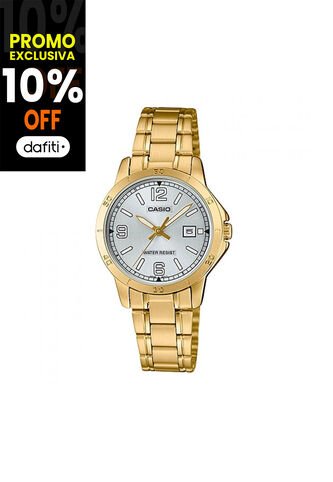 Reloj Para Mujer Casio Ltpv004G-7B2Udf Dorado Casio