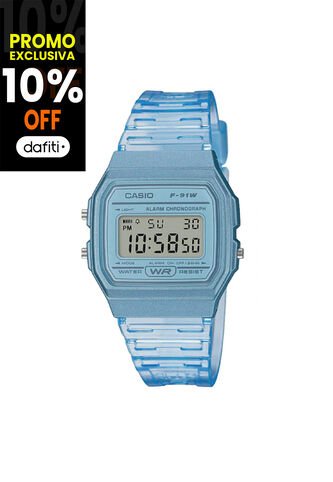 Reloj Para Unisex Casio F91Ws-2Df Azul Casio
