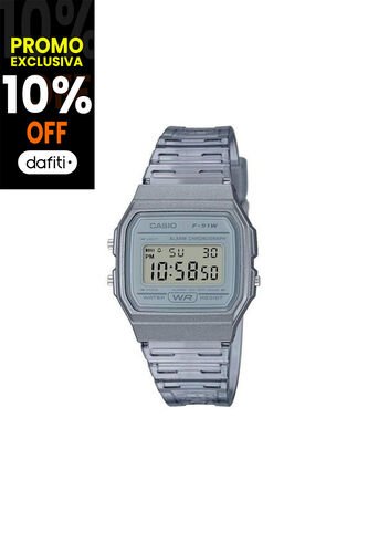 Reloj Para Mujer Casio F91Ws-8Df Transparente Casio