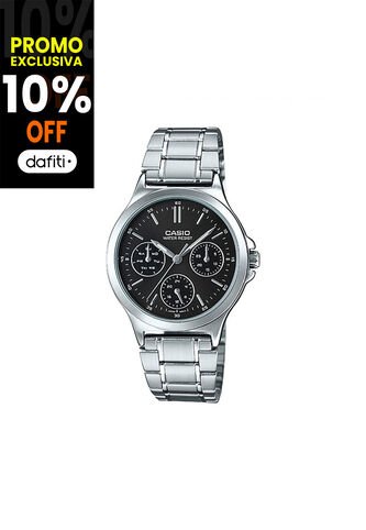 Reloj Para Mujer Casio Fashion Ltp Ltp-V300D-1A Plateado Casio