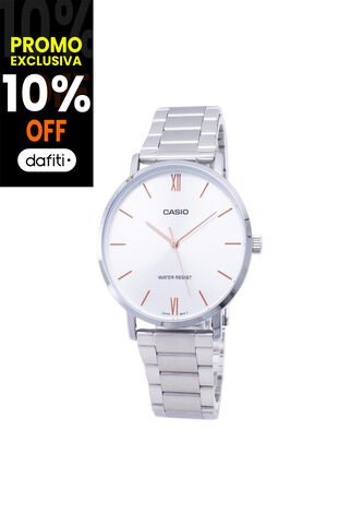 Reloj Para Hombre Casio Mtpvt01D-7Budf Plateado Casio