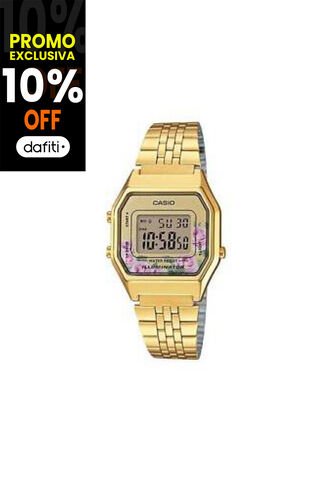 Reloj Para Mujer Casio La680Wga4C Dorado Casio