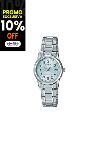 Reloj Para Mujer Casio Ltp_V002D_2B Plateado Casio