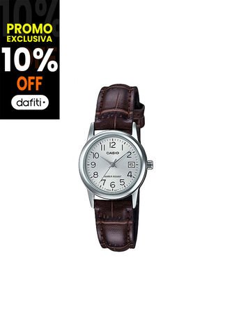 Reloj Para Mujer Casio Casio Ltp-V002L-7B2Udf Marr\u00f3n Casio