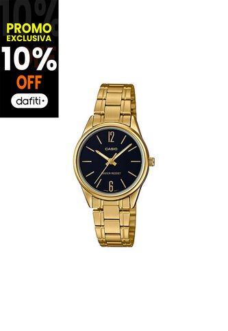 Reloj Para Mujer Casio Ltp_V005G_1B Dorado Casio