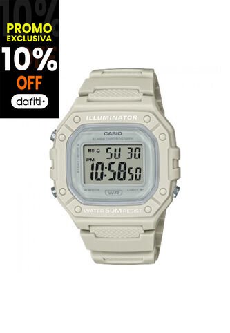Reloj Para Unisex Casio Illuminator W218Hc-8Avdf Blanco Casio