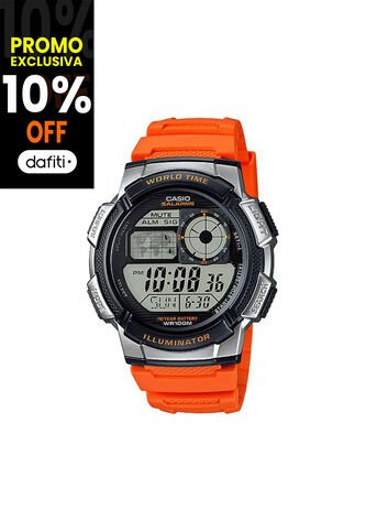Reloj Para Hombre Casio Ae1000W-4Bvdf Naranja Casio