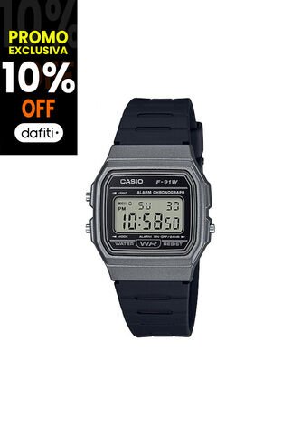 Reloj Para Hombre Casio F-91Wm-1B Negro Casio