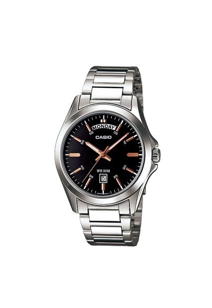 Reloj Para Hombre Casio Mtp1370D-1A2Vdf Plateado