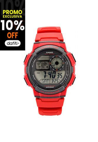 Reloj Para Hombre Casio Ae-1000W-4Av Rojo Casio