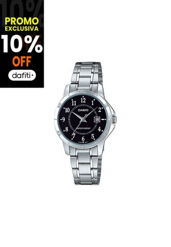 Reloj Para Mujer Casio Fashion Ltp Ltp_V004D_1B Plateado Casio