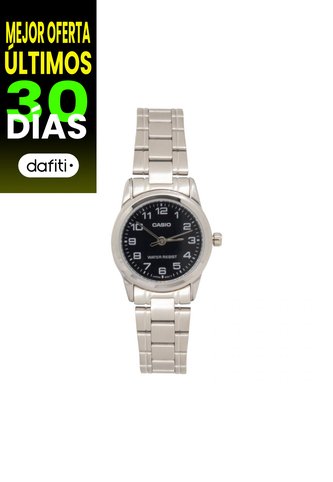 Reloj Para Mujer Casio Ltp_V001D_1B Plateado Casio