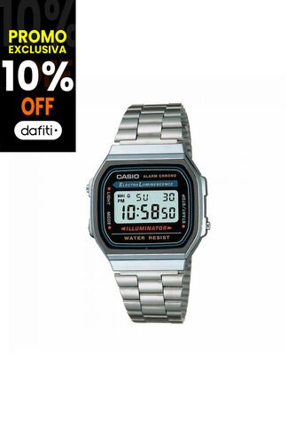 Reloj Para Unisex Casio A_168Wa A_168Wa_1W Plateado Casio