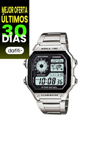 Reloj Para Hombre Casio Ae1200Whd-1Avdf Plateado Casio