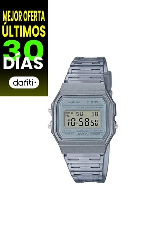 Reloj Para Mujer Casio F91Ws-8Df Transparente Casio
