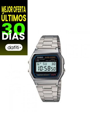 Reloj Para Hombre Casio A_158Wa_1 Plateado Casio