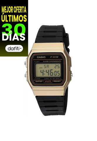 Reloj Para Unisex Casio F_91Wm_9A Negro Casio