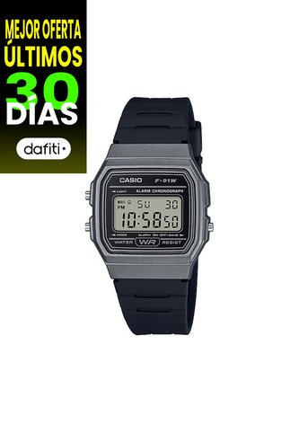 Reloj Para Hombre Casio F-91Wm-1B Negro Casio