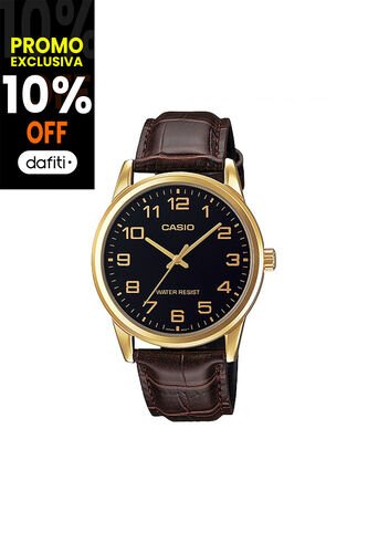 Reloj Para Hombre Casio Mtpv001Gl-1Budf Marrón Casio