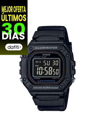 Reloj Casio Modelo W-218H-1BV Negro Hombre Casio