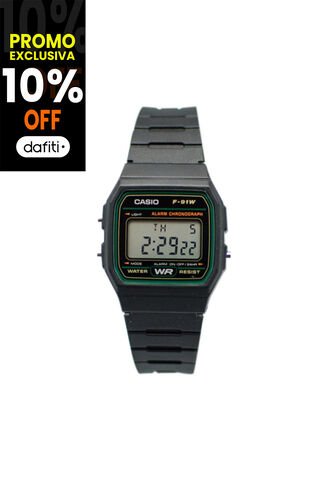 Reloj Para Hombre Casio F91W_3Dg Negro Casio