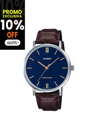 Reloj Para Hombre Casio Casio Mtp-Vt01L-2Budf Marrón Casio