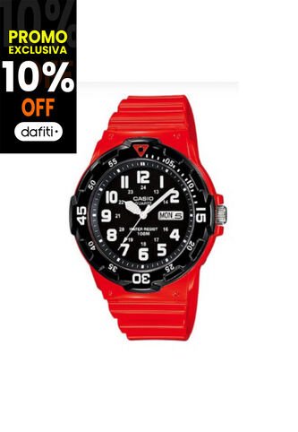 Reloj Para Hombre Casio Casio Mrw-200Hc-4Bvdf Rojo Casio